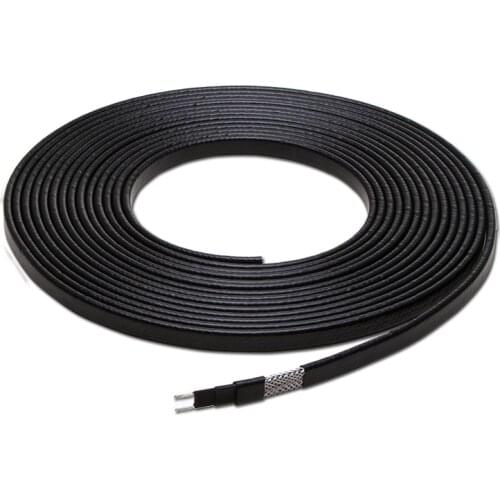 20W/m Low Temperature Self-regulating Heating Tape Snow Melting Drain Water Pipe Freeze Protection Heat Cable Wire
