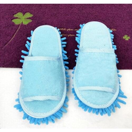 Microfibre Mop Slipper House Floor Foot Shoes Lazy Polishing Cleaning Dust Tool AUG889
