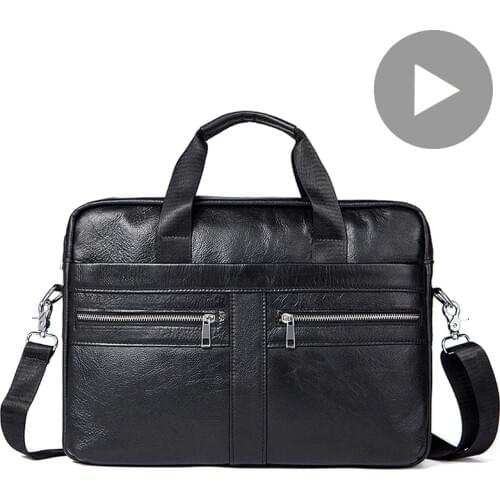 Shoulder Laptop Documents A4 Men Hand Bag Genuine Leather Handbag Briefcase For Tote Travel Business Messenger Male 2020 Bolsas