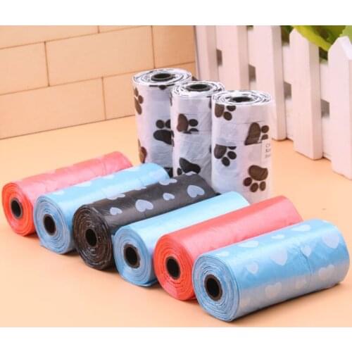 2/5/10 Rolls Degradable Pet Dog Waste Poop Bag For Pets Cat Waste Pick Up Clean Poop Bag Cleaning Products Pet Supplies