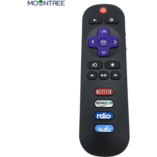 RC280 Universal TV Remote Control for TCL ROKU SMART Ready HDTV TV with Shortcut Netflix Amazon Vudu Button Replacement