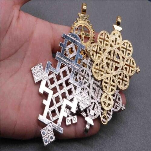 African cross Egyptian big cross and thick necklace ladies / mens jewelry African ethnic traditional style 10 pieces