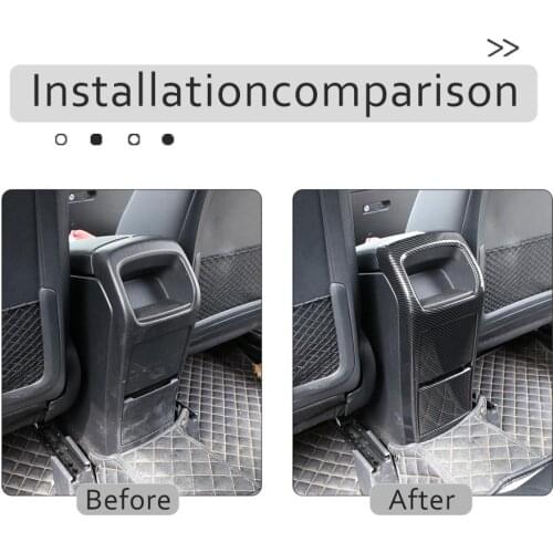 2 Pcs ABS Carbon Fiber Rear Row Air Conditioning Vent Outlet Cover Trim For Mercedes Benz B Class B200 W247 2020 Car Accessories