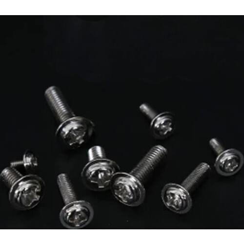 50pcs M2 Nickel plated with round head Phillips screws Mechanical screw 3mm-12mm Length