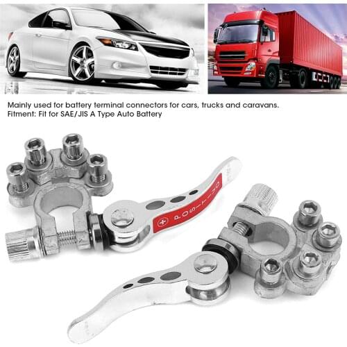 Car Battery Terminal Connectors for SAE / JIS Type A Posts with Wrench