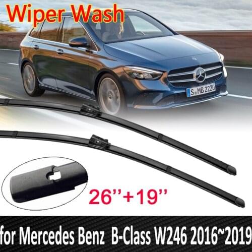 Car Wiper Blades for Mercedes Benz B-Class W246 2016~2019 Front Windscreen Windshield Wipers Car Goods B-Klasse B160 B180 B200