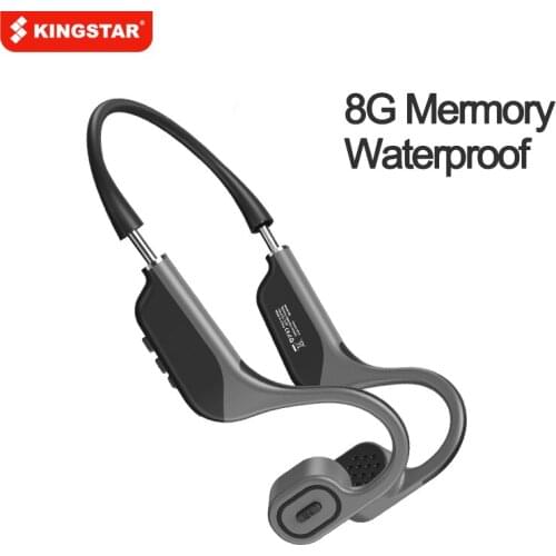 B9 Bone Conduction Earphone Bluetooth Wireless Headphone Built-in 8G Memory MP3 Sport Sport Waterproof Neckband Headset With Mic