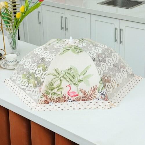 Food cover folding new table cover leftover food cover table cover kitchen cover household cover 1PCS 20Inchround and retangle