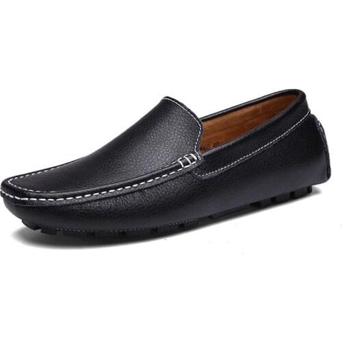 Hot Sell Mens Casual Shoes High Quality Leather Shoes British Fashion Mens Driving Shoes