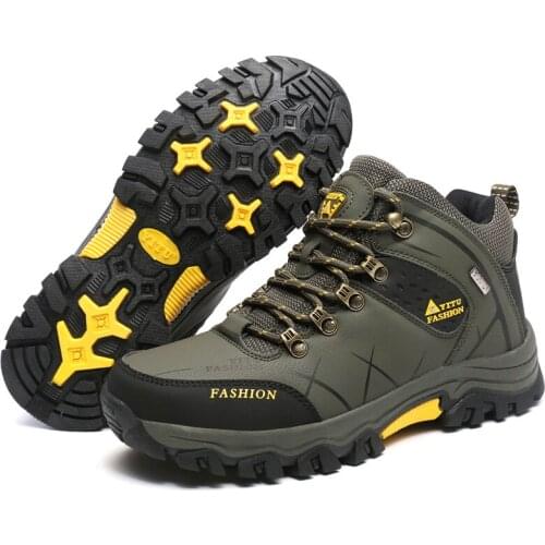 Outdoor Shoes Man Climbing Hiking Trekking Non-slip Shockproof Comfortable Climbing Sneakers Waterproof Shoes Wear-resistant