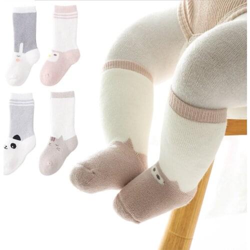2 pairs/lot Boys Girls Cartoon Socks for Children Baby Cotton Thickening Soft Kids Socks Comfortable Toddler keep warm Sock