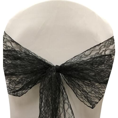 New Style !!! Hot Sale !!!! 100pcs Lace Chair Sashes& Wedding Sashes & chair bow decoration FREE SHIPPING Marious