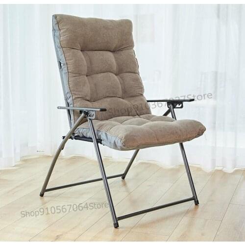 Office Lunch Break Chair Reinforced Folding Recliner For Nap Home Backrest Dormitory Computer Lazy Recliner