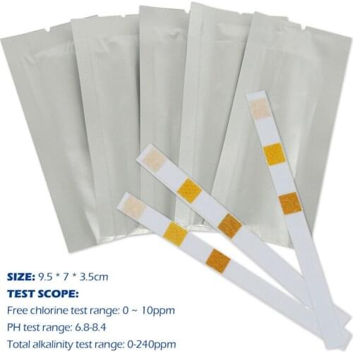PH Tester Paper Test Strips SPA Strips Swimming Pool Test 100pcs 2Bottle Chlorine Hot Tub
