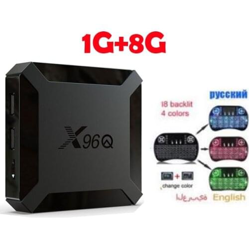 10pcs/lot X96Q Smart TV Box Android 10.0 Allwinner H313 Quad Core 2GB 16GB Support 4K Youtube x96 mini Media Player