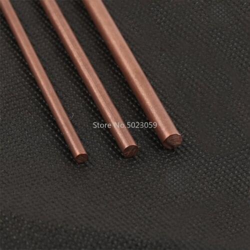 2pcs Hand-done Copper Bar Rod 100mm Stick for Knife Handle Part Diy Toys Accessories 4-6mm