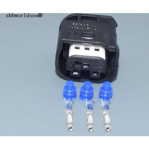 Shhworldsea 3 pin 0.6MM auto pressure switch cold air pressure sensor plug 1-1452049-1 cable connector 1452049-1