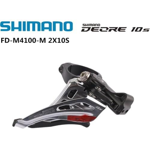 Shimano Deore FD-M4100-M M617 FD-M6020-D 34.9mm Clamp Front Derailleur MTB Mountain Bike M Bracket 2x10 Speed Cycling Parts