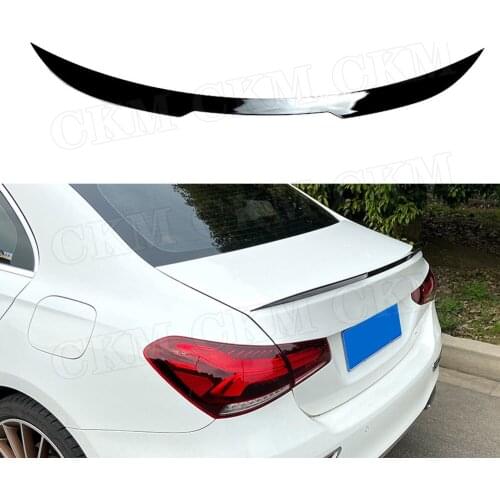 ABS Material Rear Boot Lip Spoiler Wing for Mercedes Benz W177 A180 A200 A220 A35 AMG Sedan 4 door 2019 2020 Auto Car Decoration