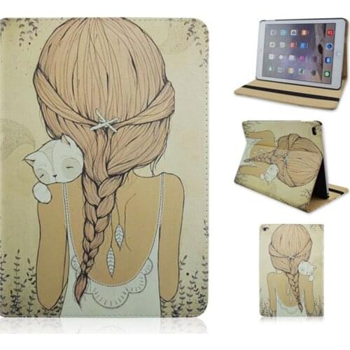 PU and PC Material Support Protective Cover Case of Back The Girl for iPad Mini 1 Mini 2 Mini 3