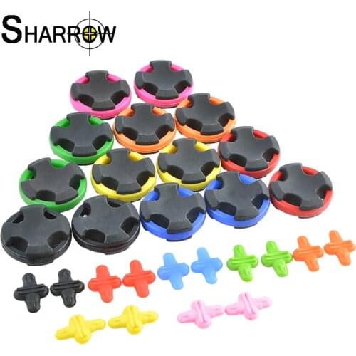 1set Rubber Archery Recurve Bow Stabilize Limb Damping Bowstring Shock Absorption for Bow and Arrow Stable Shooting Hunting