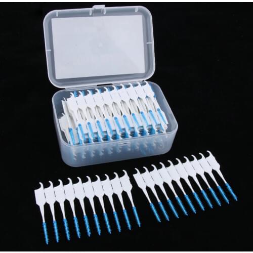 200pcs Inter Brush Tooth Pick Flosser Toothpick Stick Tool Set