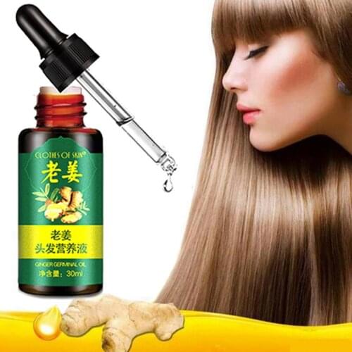30ml Ginger Fast Hair Growth Serum Essence Men Women Germinal Essential Oil Hair Thickener Repair Serum Anti Hair Loss Products