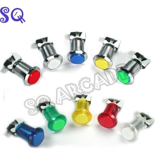 33mm Push Button Arcade Button Led Micro Switch Momentary Illuminated 12v Power Button Switch