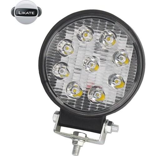 4Inch Offroad Car 4WD Truck Tractor Boat Trailer 4x4 SUV ATV 24V 12V Spot LED Light Bar LED Work Light 27W 1980LM