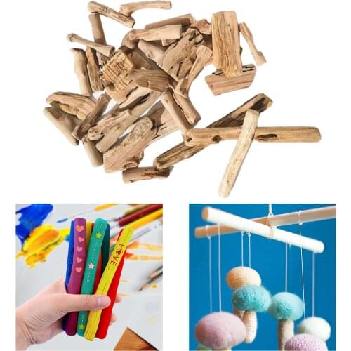 50x Assorted Irregular Driftwood Branch Log Pieces Rods Rustic Wood Craft Twig