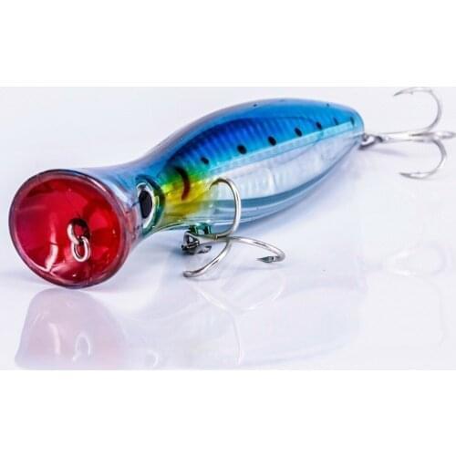 Big Popper 12cm 43g Wobbler Fishing Lure Crankbait Top Water Lures Plastic Isca Artificial Minnow Swimming Hard Bait