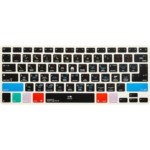 Shortcut Silicone Keyboard Cover Skin For Loigc Pro X Functional USA European For Macbook Air 13 Pro 13 15 Retina + Packaging