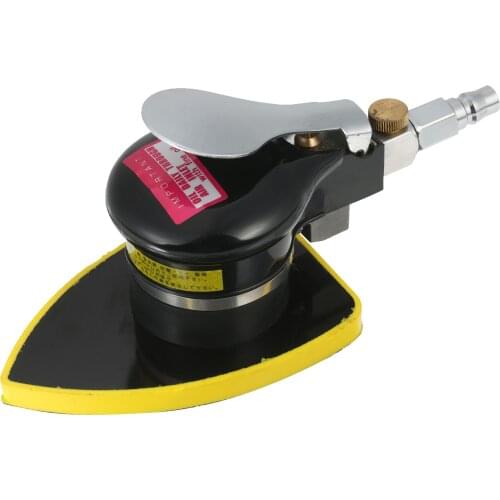 Pneumatic Random Orbit Sander Air Sander Polisher Small Triangular Palm Sander Mouse Detail Sander for Car Paint Rust Removal