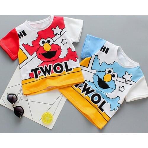 Boys T-shirt 2021 New Summer Net Red Childrens Clothing Boys and Girls Summer Coat Babys Short Sleeve T-Shirt Clothes