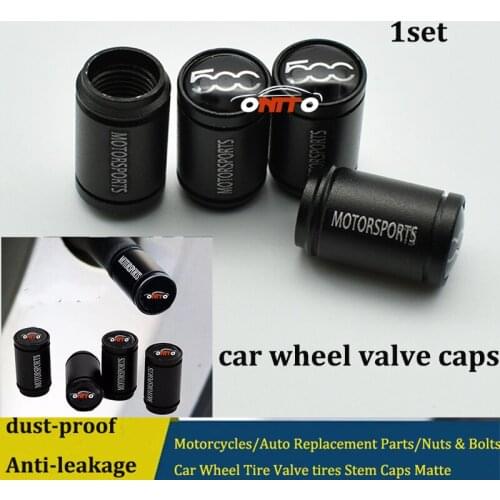 Nuts & Bolts 1set Matte Material Auto Car Wheel Tire Valve Stem Caps for Punto 500 Stilo Bravo Ducato Palio Grande Motorcycles