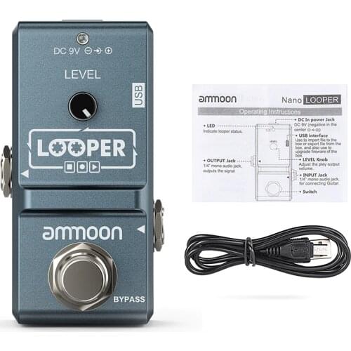 Ammoon AP-09 Looper Guitar Pedal Nano Series Loop Electric Guitar Effect Pedal True Bypass Unlimited Overdubs Guitar Parts