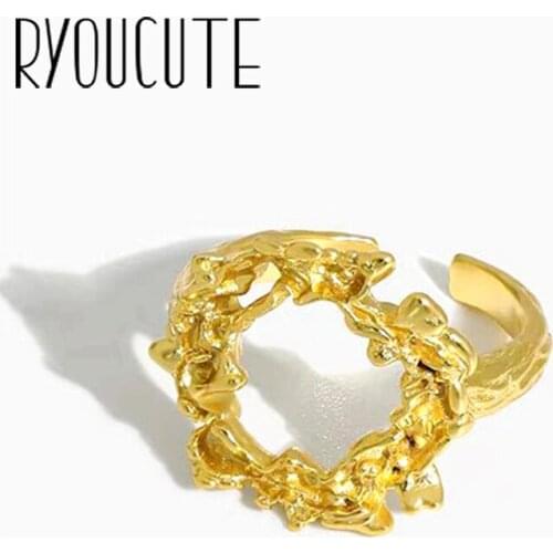 Punk Vintage Circle Ring For Women Men Adjustable Size Geometric Rings Exquisite Creative Jewelry Wholesale 2021