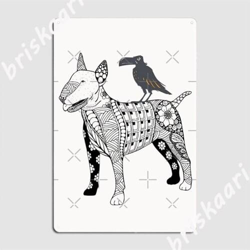 Bull Terrier Metal Signs Cinema Kitchen Garage Club personalized Poster Tin sign Posters