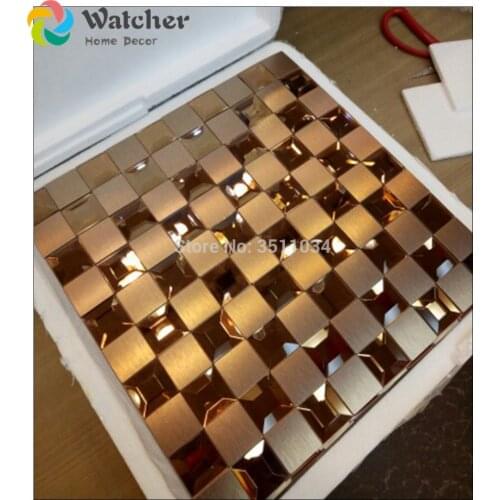Metal glass mosaic tile crystal stainless glass mosaic kitchen backsplash bathroom shower hallway wall mosaic