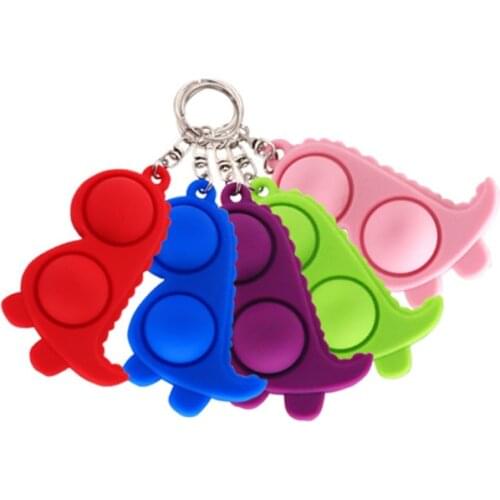 Cartoon Simple Dimple Fidget Toy Children Adult kawaii Dinosaur Dimple Toy Stress Reliever Board Controller Educational Toy