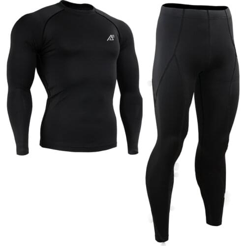 Men Compression Shirts Long Sleeve Cycling Base Layer Under Skin Tights Clothing Gym Training/Outdoor Sport MMA S~4XL