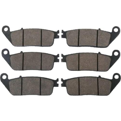 6pcs/set Motorcycle Front + Rear Brake Pads For Honda ST 1100 PAN EUROPEAN 1990-2000 /CBR 750 F VFR 700 F INTERCEPTOR 1988
