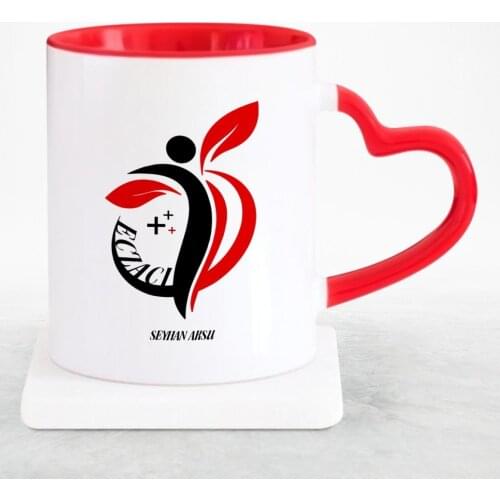 Personalized Professional Pharmacist Red Heart Mug Cup-4