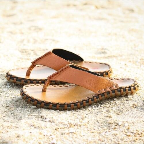 Rubber Flip Flops Flip Flops Bulk Teenslippers Unisex Slippers Men Summer Leather Massage Mens Flip-flops Chancla Hombre