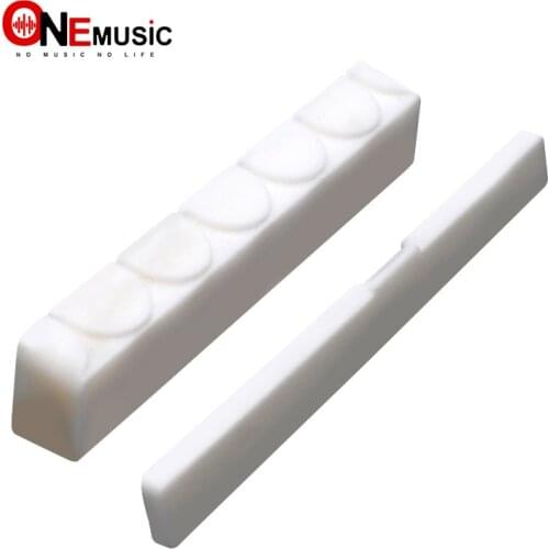 Cattle Bone Nut and Bridge Saddle for Classic Guitar 6 String Guitar Bridge Cow Bone Saddle Nut Guitar Parts
