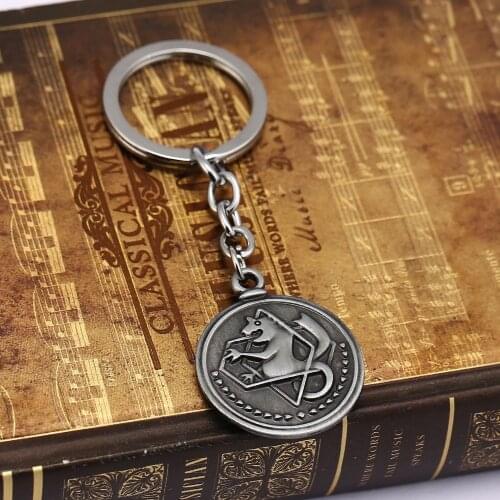 Fullmetal Alchemist Keychain Edward Elric Pendant Antique Key Chain Keyrings Men Car Women Bag Chaveiro Anime Jewelry