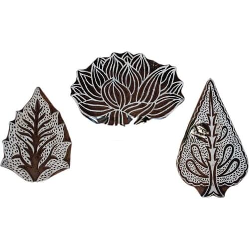 Vintage Mix Wooden Textile Printing Blocks Decorative Art Craft Wholesale