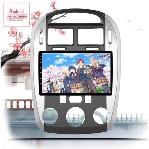 Octa Core 1024*600 Android 10.0 Car DVD GPS Navigation Player Deckless Car Stereo for kia Cerato 2004-2008 Android Radio