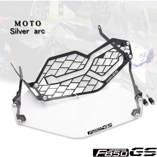 Motorcycle Headlight Guard Grille Cover Protector Grid Black/Transparent FOR F850GS ADV F850 GS Adventure 2019 2020 2021