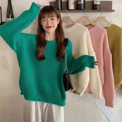 Womens Yellow Sexy See Through Large Size Knitted Long Sleeve Pullover Sweater Fall Fashion Casual Blue Simple Harajuku Jumpers